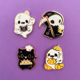 Fall Activities Bingo Enamel Pins