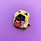 Limited Edition Scary Sister Kitties Enamel Pins