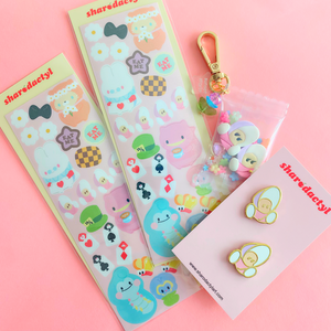 Limited Edition Sunset Starlit x Sharodactyl Baby Oyster Keychain Collab