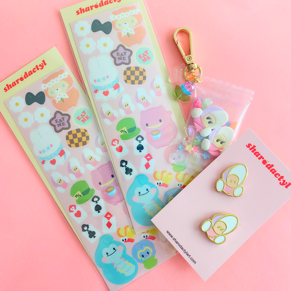 Limited Edition Sunset Starlit x Sharodactyl Baby Oyster Keychain Collab