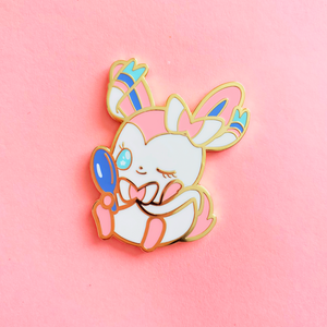 White Mirror Enamel Pin