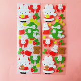 Christmas Bunny Sticker Sheet