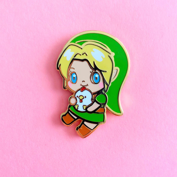 Chicken Boy Enamel Pin