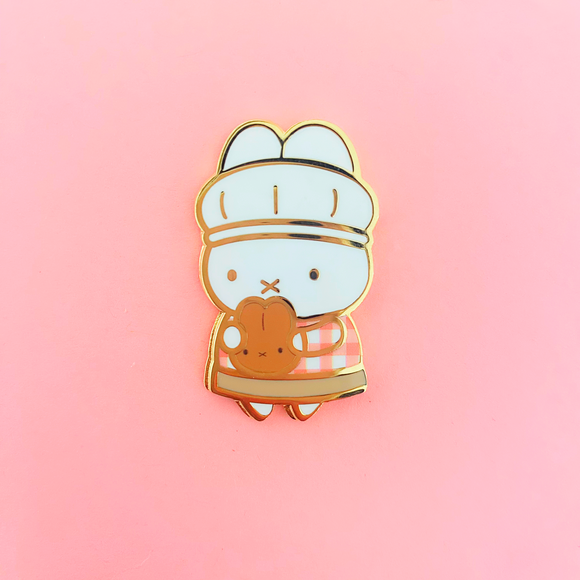 ★Preorder★ Baker Bunny Orange Enamel Pin