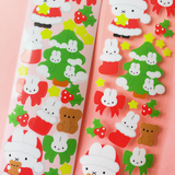Christmas Bunny Sticker Sheet