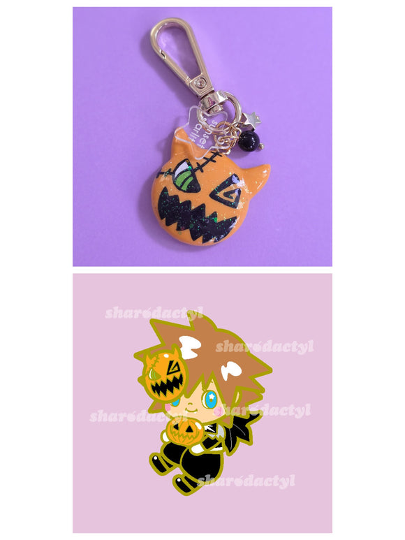 ★Preorder★ Limited Edition Sunset Starlit x Sharodactyl Halloween Heart Keychain Collab SHIPS OCTOBER
