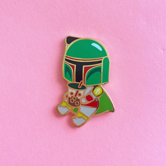 Boba Enamel Pin