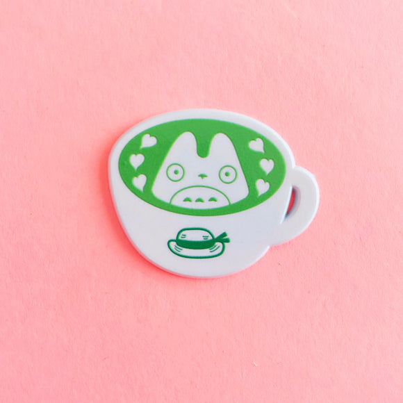 Cookie Spirit Matcha Latte Enamel Pin