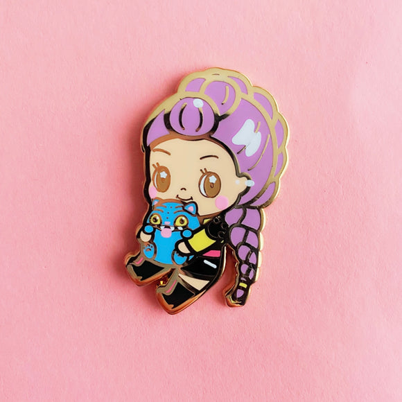 Purple Hair Idol Enamel Pin