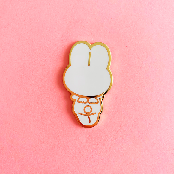 Bunny Butt Enamel Pin