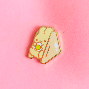 Bunbini Egg Sando Enamel Pin