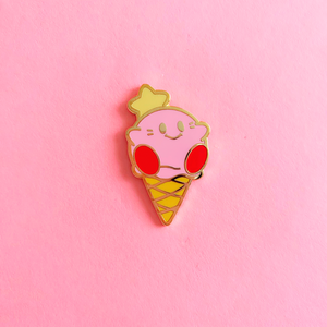 Pink Cone Enamel Pin