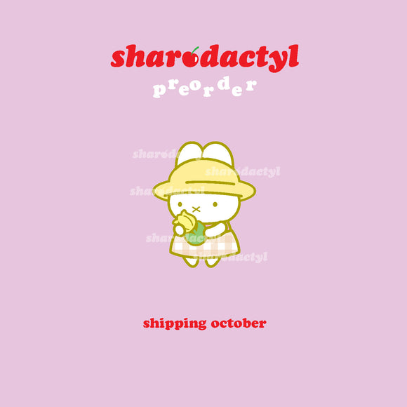 ★Preorder★ Bunny Yellow Flower Enamel Pin SHIPS OCTOBER