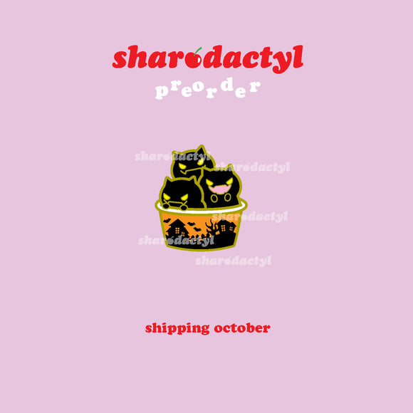 ★Preorder★ Bucket Of Evil Kitties Enamel Pin SHIPS OCTOBER