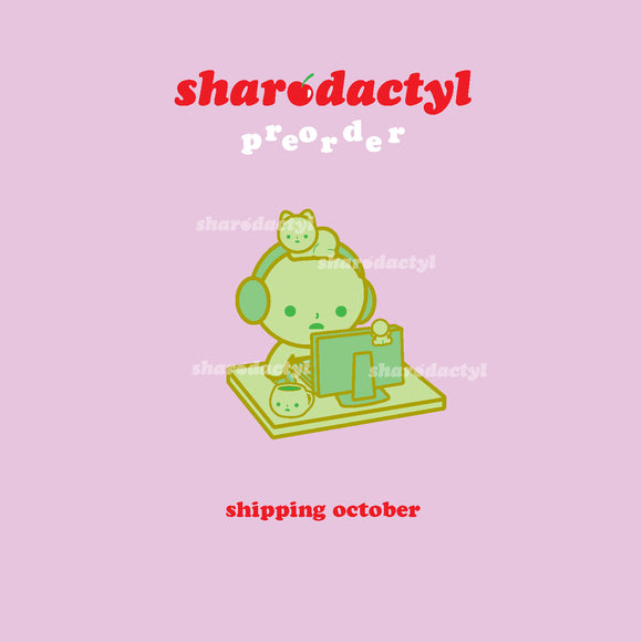 ★Preorder★ Green Computer Enamel Pin SHIPS OCTOBER