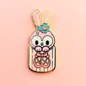 Bunny Candy Case Enamel Pin