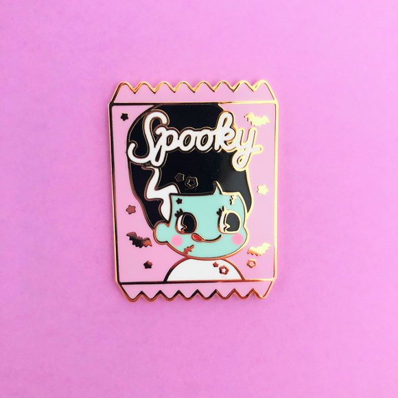 ♥B GRADE♥ Small Spooky Bride Halloween Candy Bag Enamel Pin