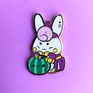 Halloween Birthday Bunny Enamel Pin
