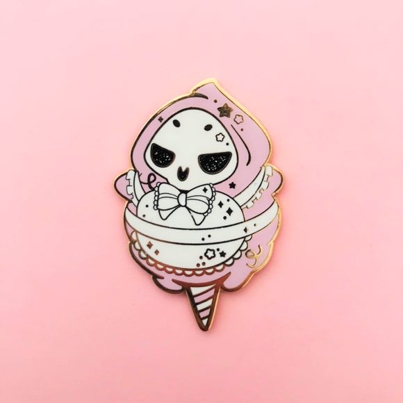 ♥B GRADE♥ Maid Reaper Cotton Candy Enamel Pin