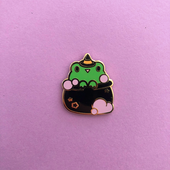 Witch Frog Enamel Pin