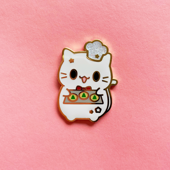 Holiday Baking Kitty Enamel Pin