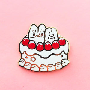 Butters & Birthday Bunny Cake Enamel Pin